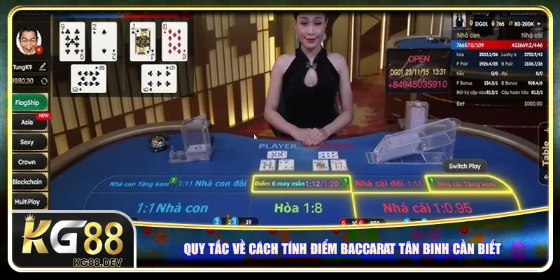 Quy tắc về cách tính điểm Baccarat tân binh cần biết