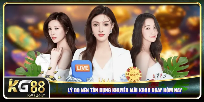 Lý do nên tận dụng khuyến mãi KG88 ngay hôm nay